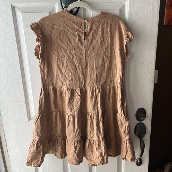 Adyson Parker Tiered Ruffle Linen Dress - Picture 4 of 4